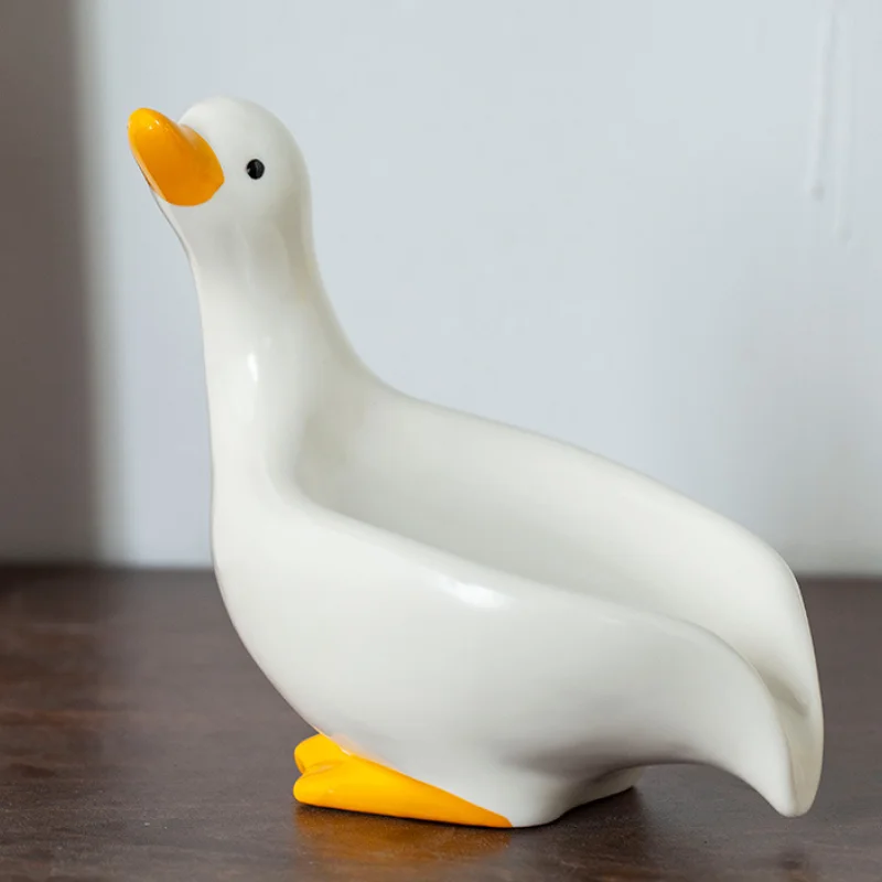 Porte savon céramique - céramique canard joyeux