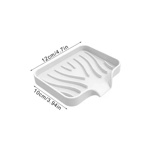 Porte savon ventouse - plat zigzag étoilé