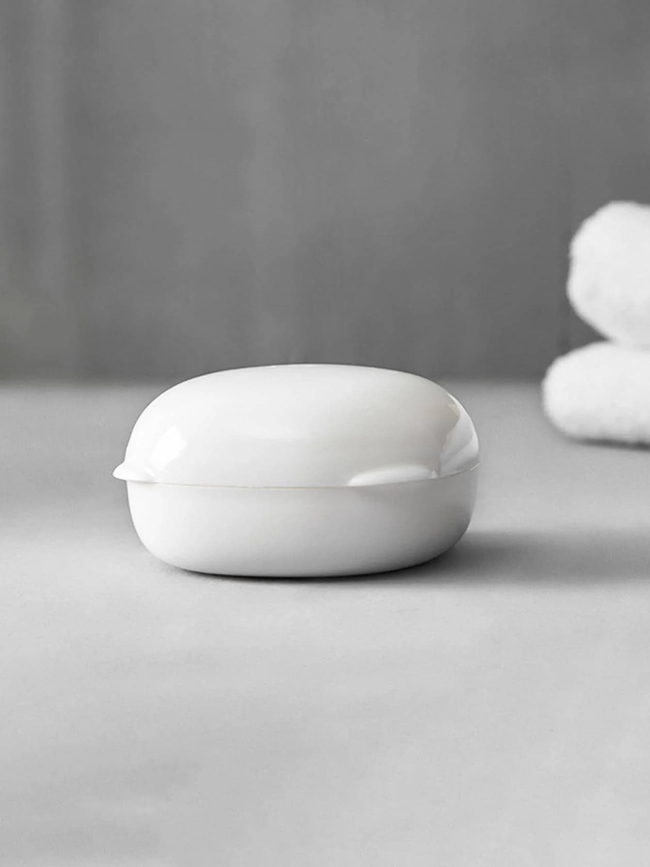 Porte savon céramique - lune blanche