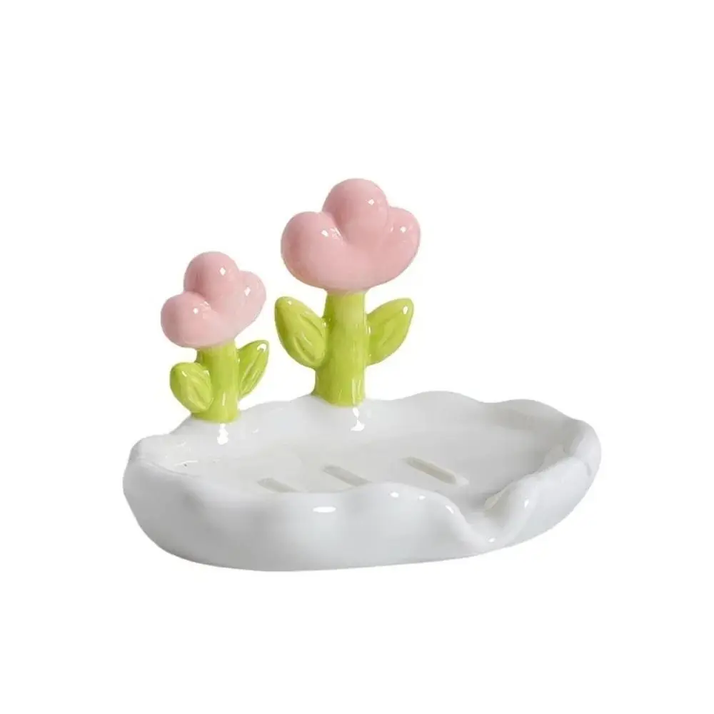 Porte savon céramique - fleurs de savon