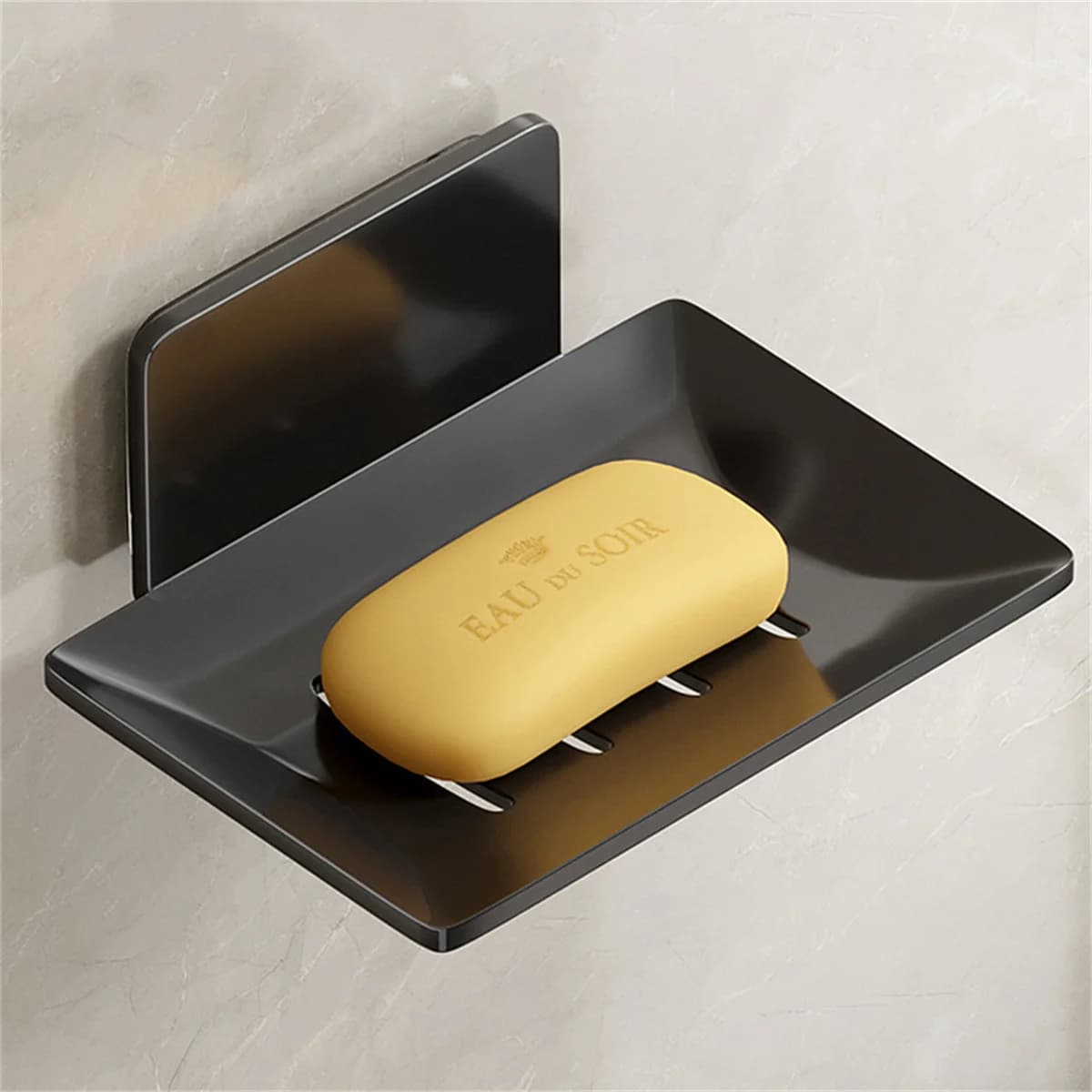 Porte savon dans la douche - ébène éclatant